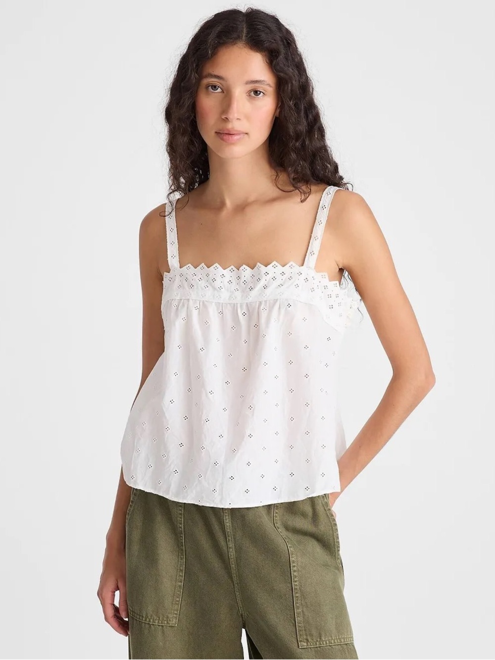 Madewell Embroidered Eyelet Tank